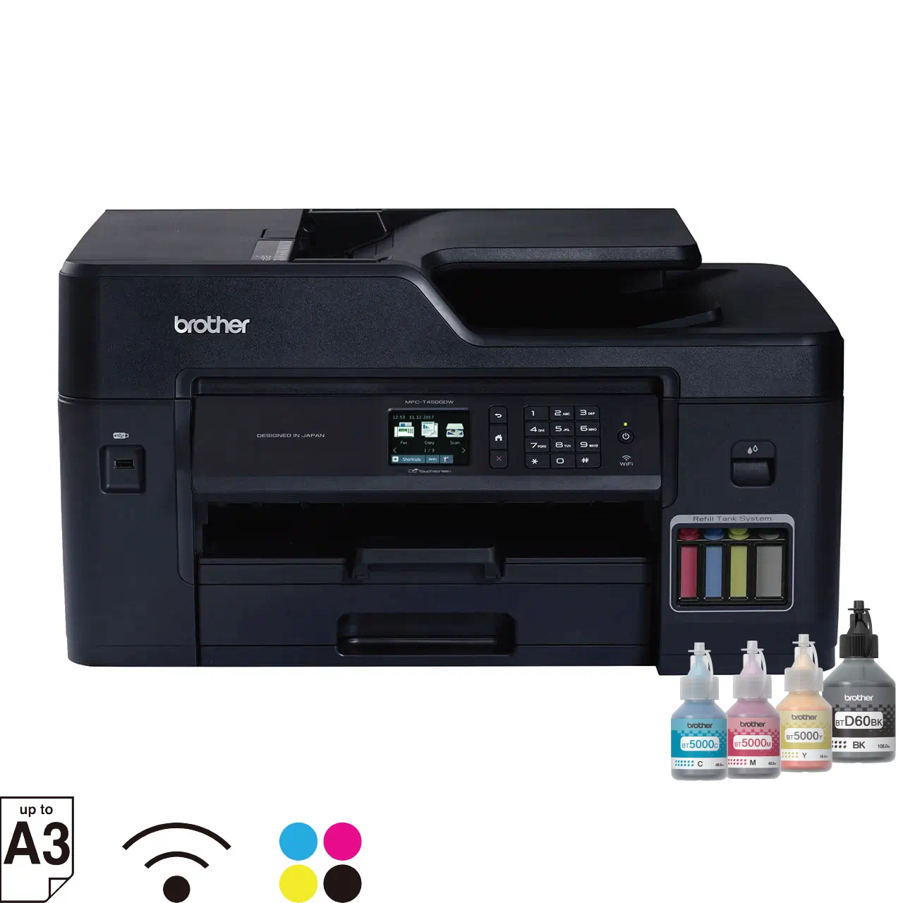 Brother MFC-T4500DW A3 Ink Tank and Multifunction Printer